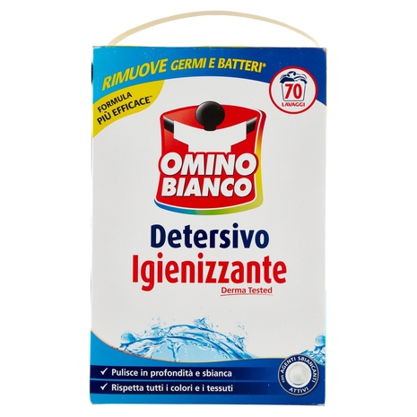 Omino Bianco Detersivo in Polvere Igienizzante 70 Lavaggi 3850 g